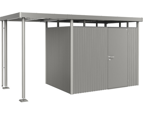 Biohort zijdak voor tuinhuis HighLine 2, maat S, 150 x 195 cm, kwartsgrijs metallic