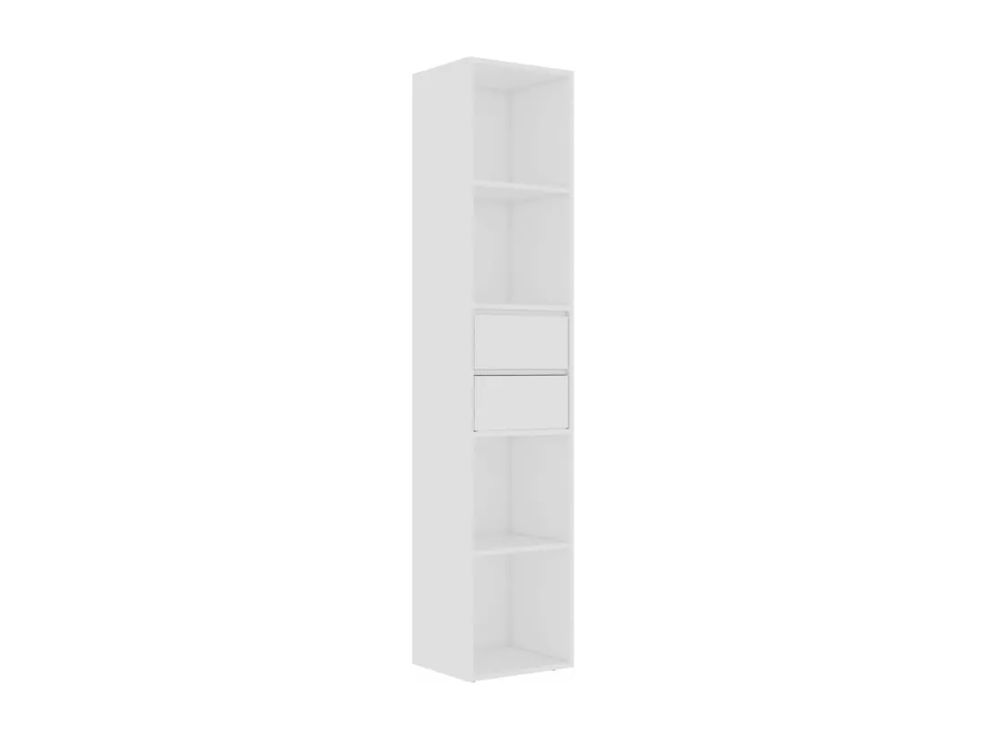 Bibliothèque Blanc 36x30x171 cm Aggloméré
