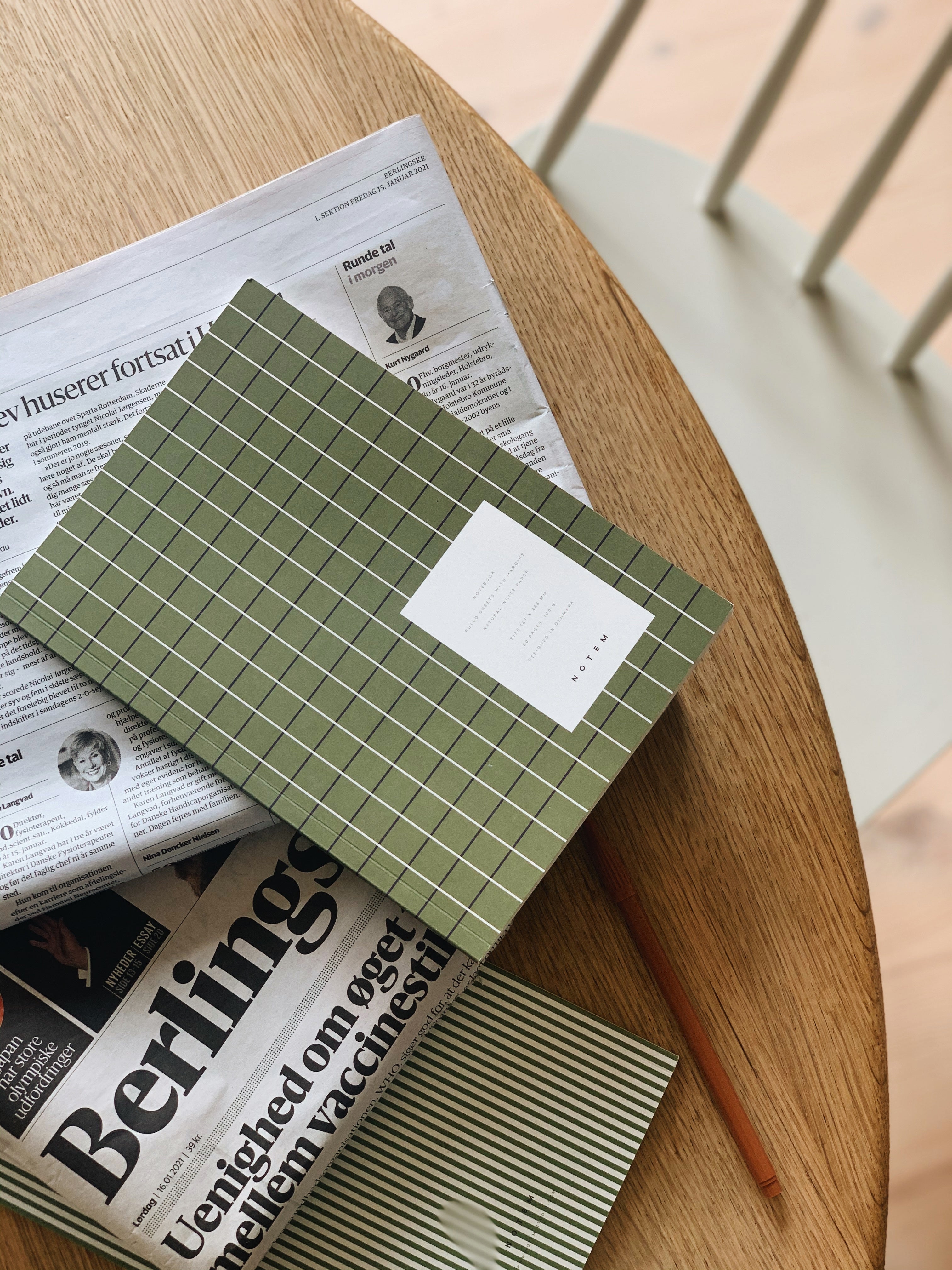 Notem  VITA notesbog, medium - Green Grid