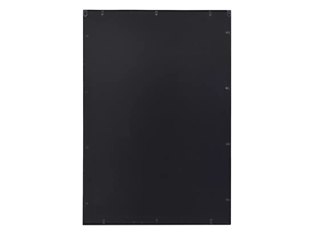 Miroir industriel en métal - L.60 x H.86,5 cm - Noir - HISAE