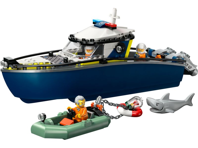 LEGO® City Verfolgungsjagd im Polizeiboot 60456 Spielset mit Polizeiboot für kleine Helden