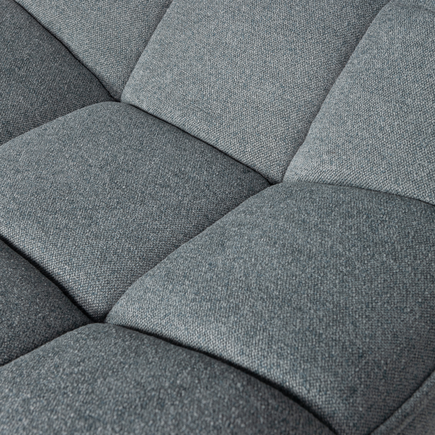 WOOOD Maudi Draaifauteuil - Polyester - Blue Stone - 84x74x86