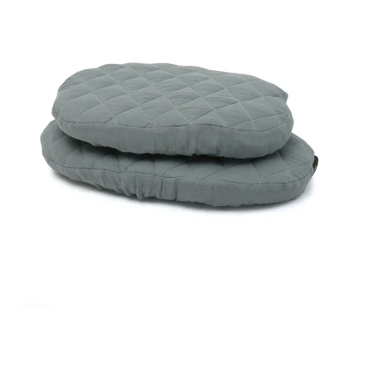 Charlie Crane Coussin Tibu en coton biologique | Bleu Tempête