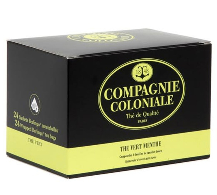 24 Berlingots suremballés Thé vert Menthe - COMPAGNIE & CO