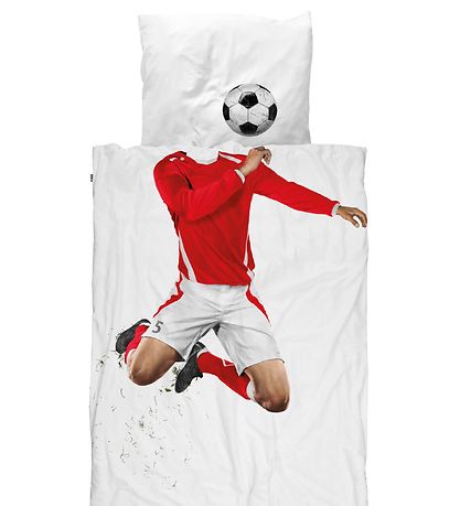 Snurk Bettwäsche - Junior - Rot Fußballspieler