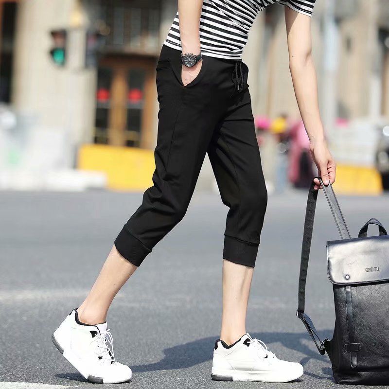 Acrius - Slim-cut cropped broek