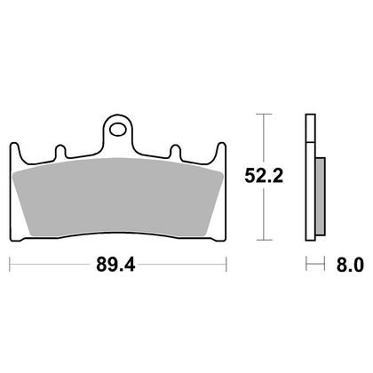 Plaquettes de freins SBS 686HF Organique avant