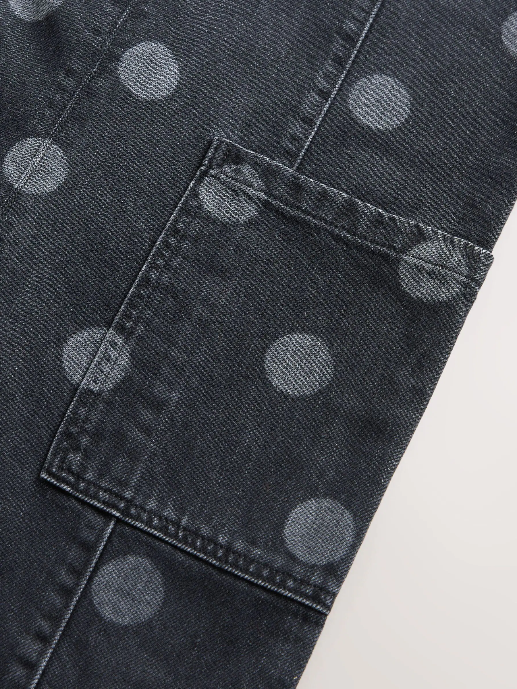 Grey Polka Dot - Slouchy Dungarees (3-16yrs)