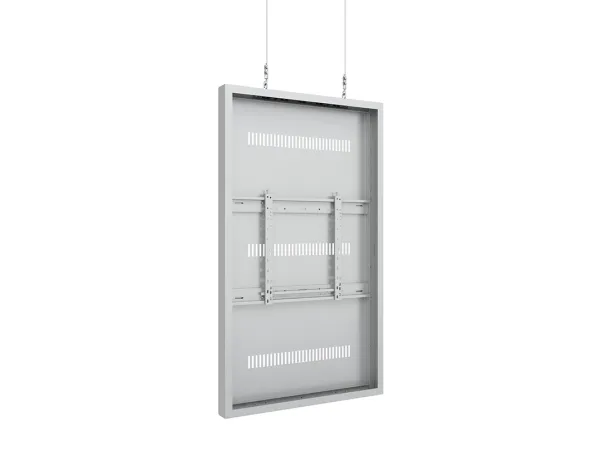 Multibrackets M Pro Series - Indelukke - for digitalt skiltepanel - ledning, medium - stål - hvid - skærmstørrelse: 65