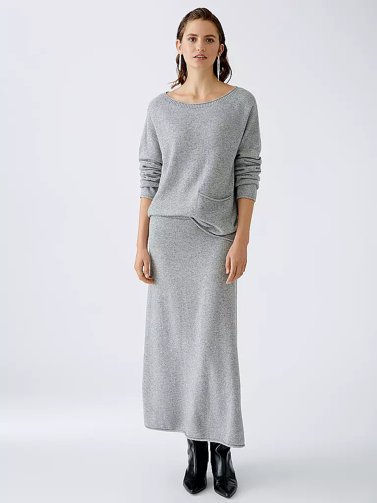 OUÍ Pullover Oversized Fit grau