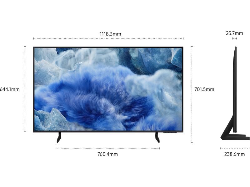 Samsung TV QE50Q8F 50'' Q8F QLED 4K AI TV, 2025 60 Hz, 4K (3.840 x 2.160), Q4 AI Gen1 Processor, 20W 2CH