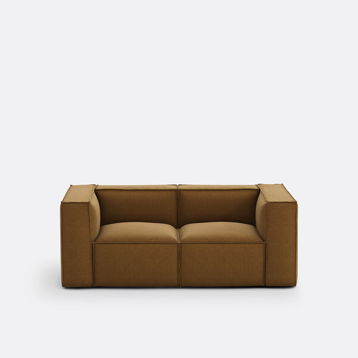 LA REDOUTE INTERIEURS<br>Banco modular, 2 espinhas, tecido terra texturizado, Seven