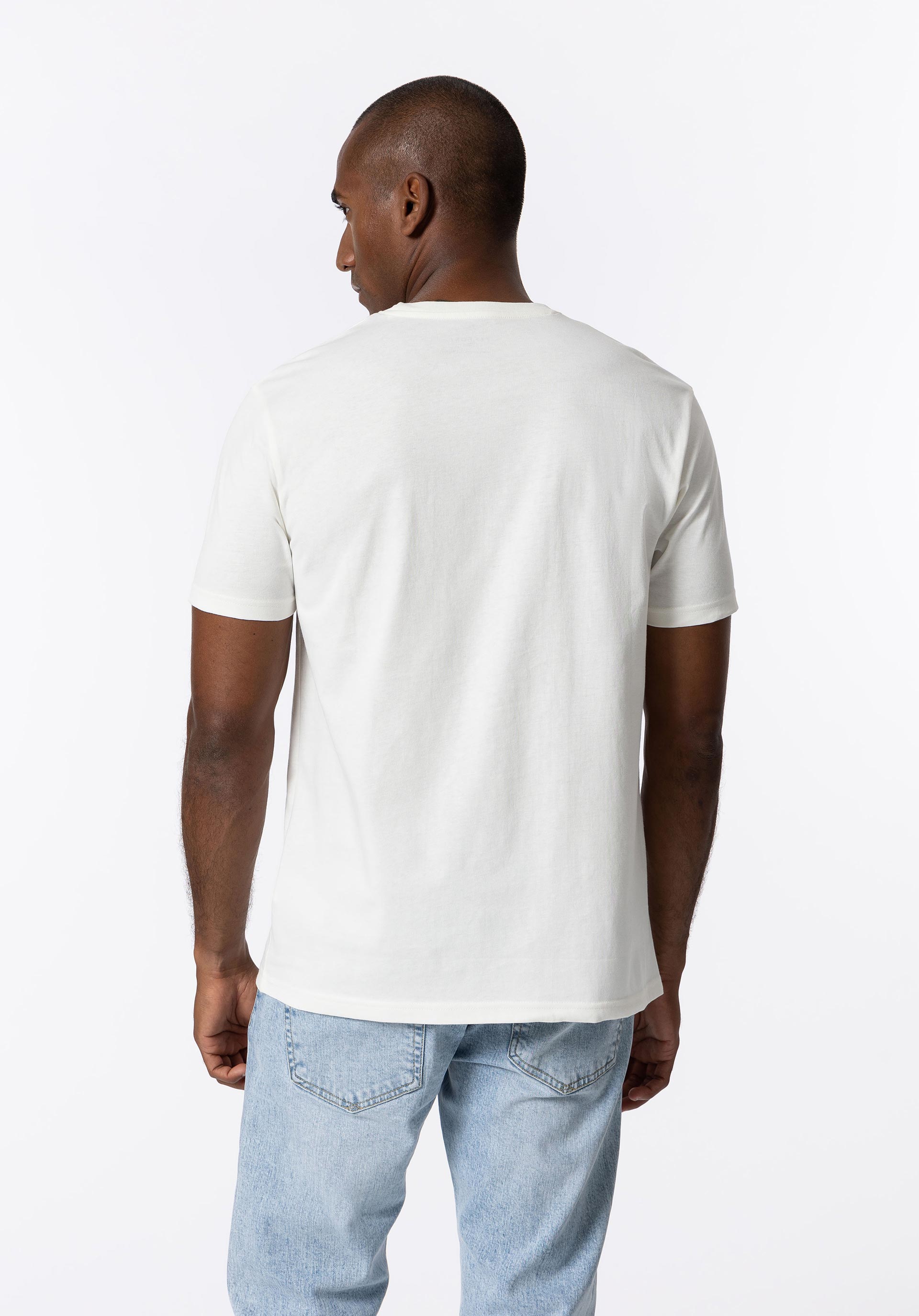T-shirt com Estampado e Bordado Frontal