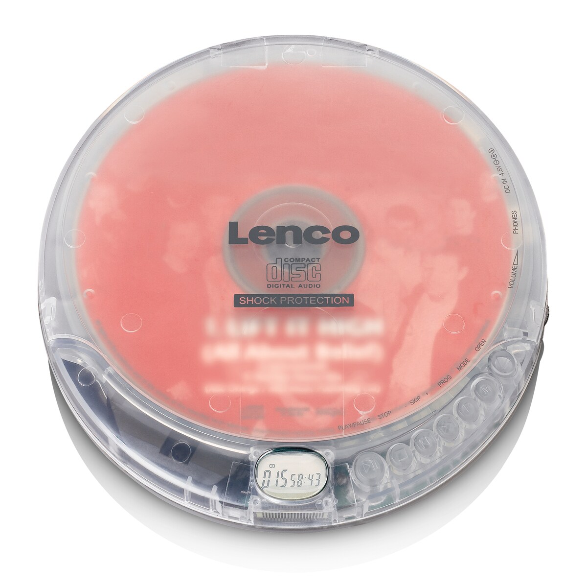 LENCO CD-202TR tragbarer CD-Player m. Hörbuch-/Aufladefunktion