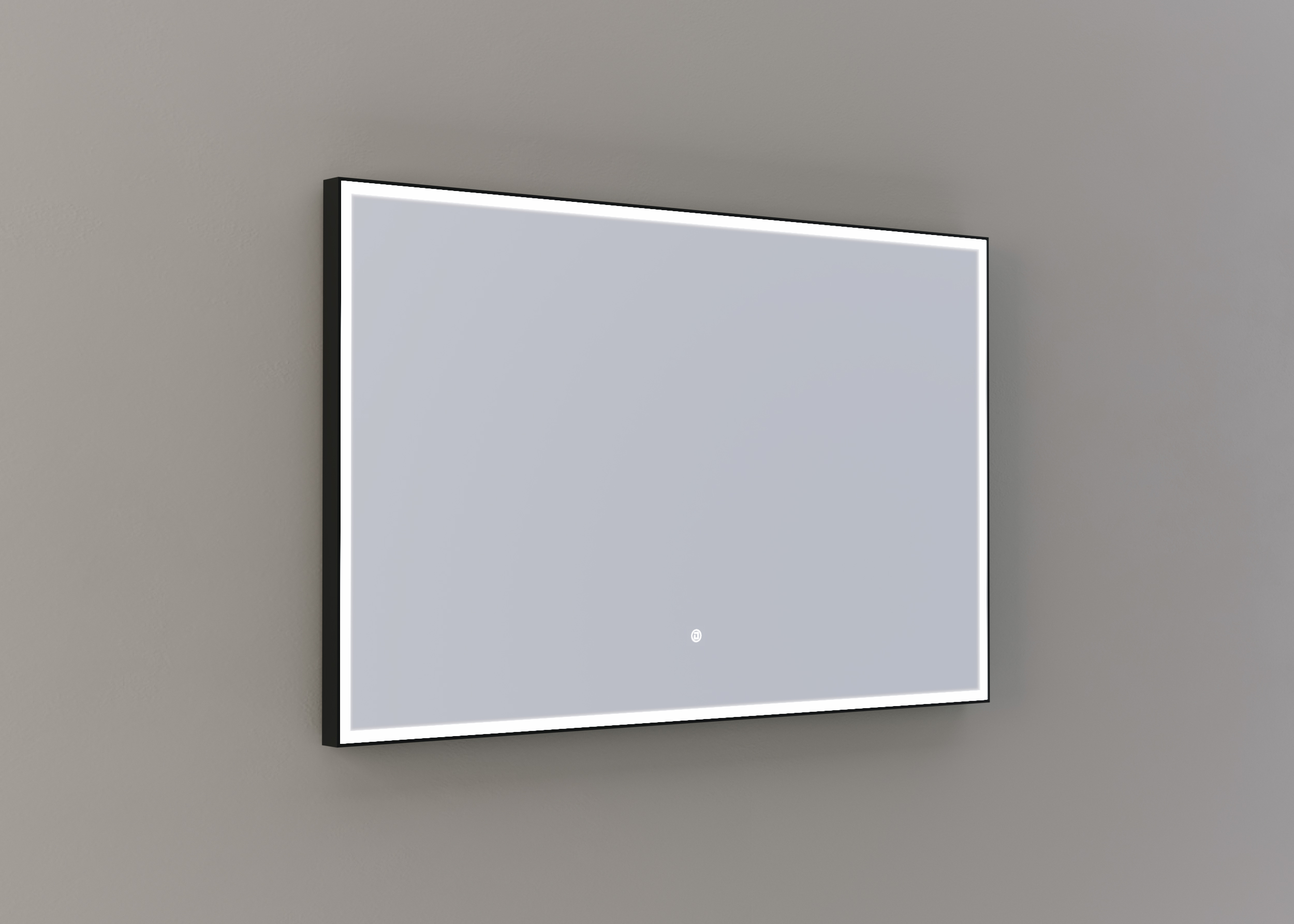 Thebalux M26 spiegel 120x75cm met verlichting en verwarming mat zwart
