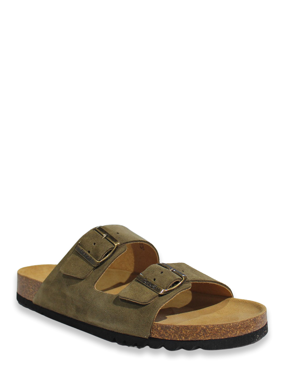 scholl Mules Homme Julien Daim Kaki