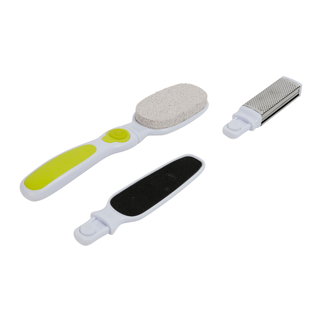 Set pédicure brosse et 3 têtes
