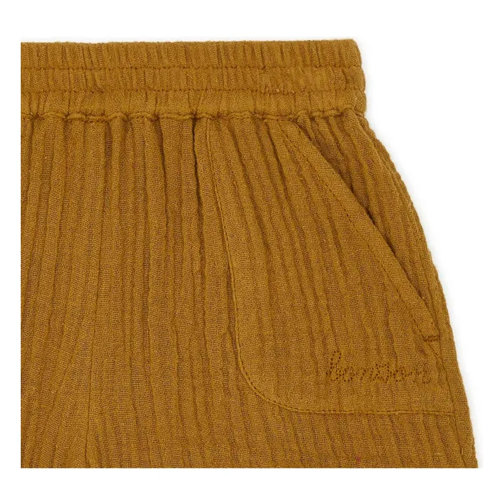 Bonton Short Ramb Gaze de Coton Bio | Ocre