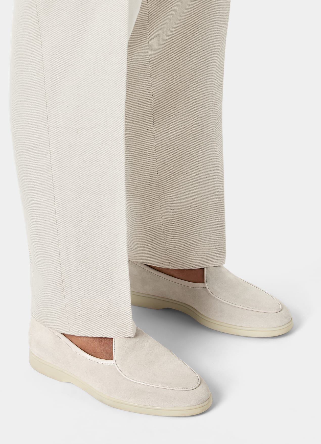 Mocassins taupe clair