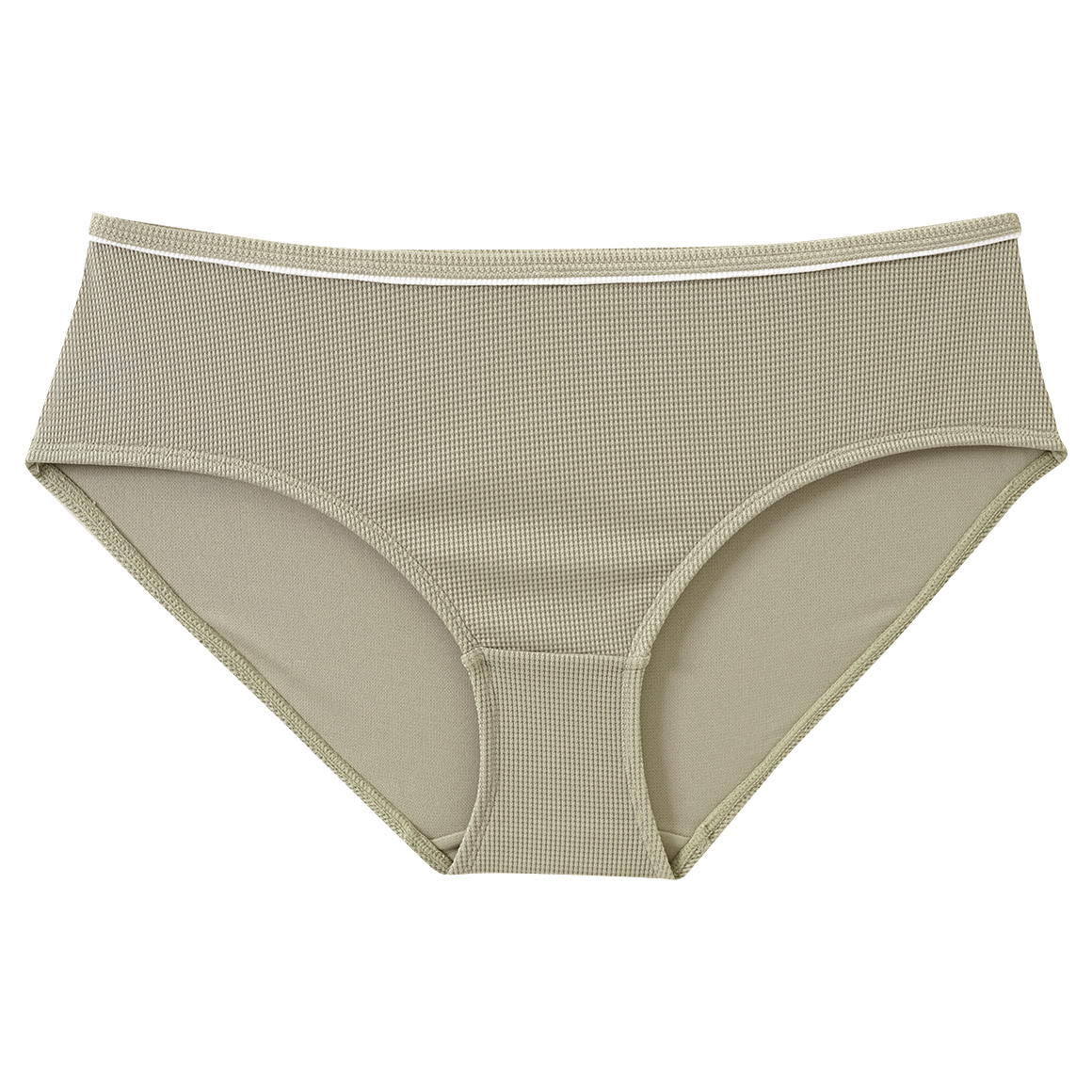Jonas Nielsen Damen Bade-Slip mit strukturiertem Material oliv