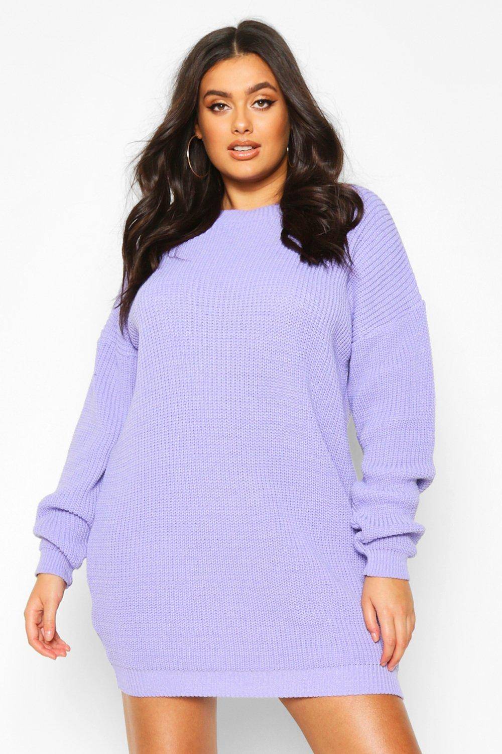 boohoo Plus Robe Pull à Col Rond