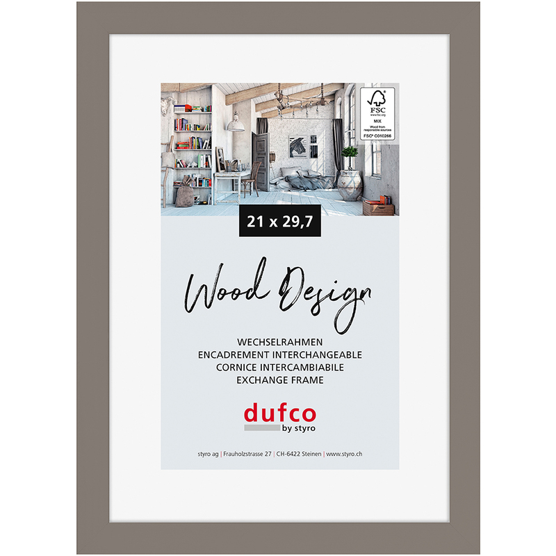 Dufco Bilderrahmen Toronto, 21 x 29.7 cm, grau