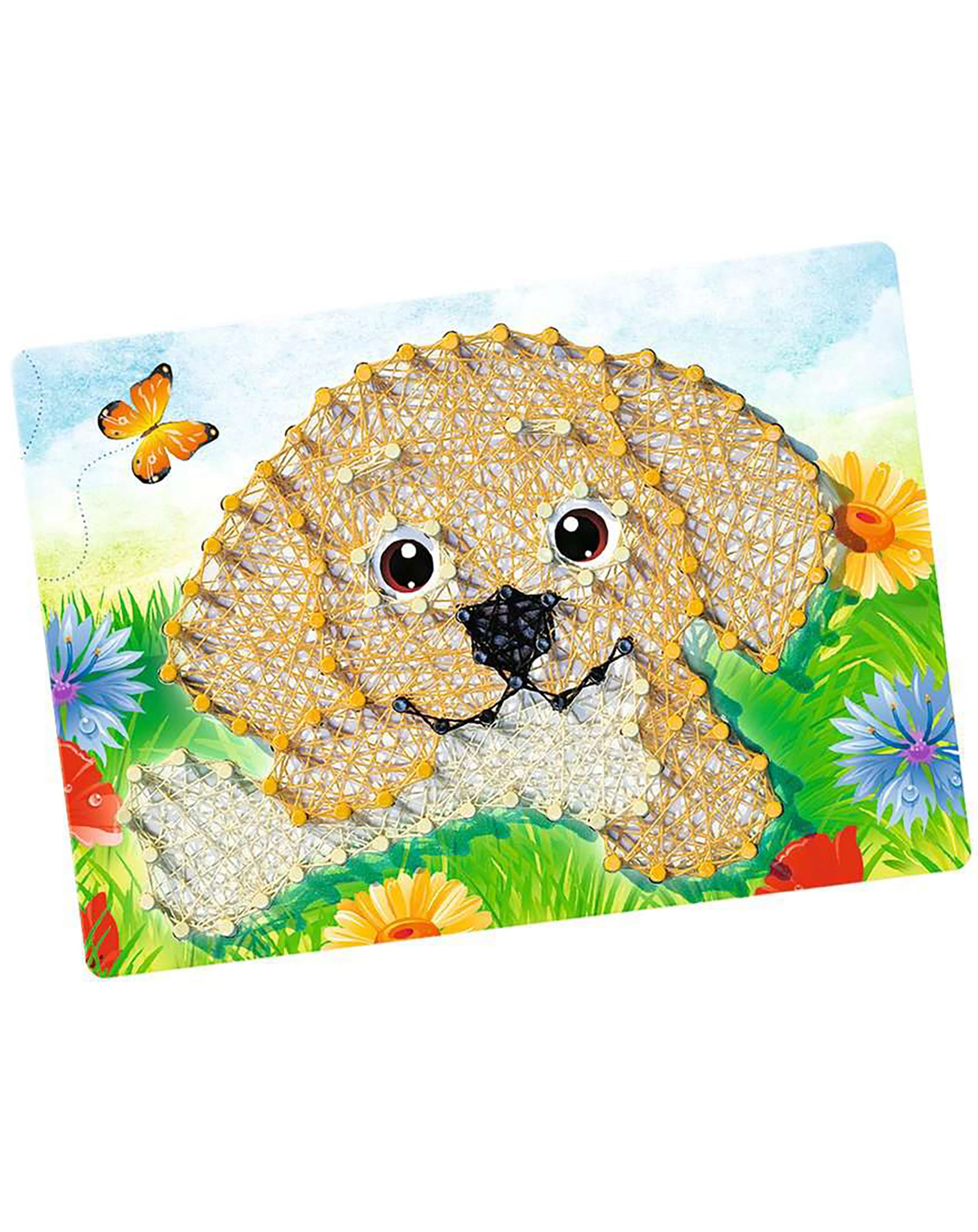 Bastel-Set BE CREATIVE! – STRING ART DOGS in bunt