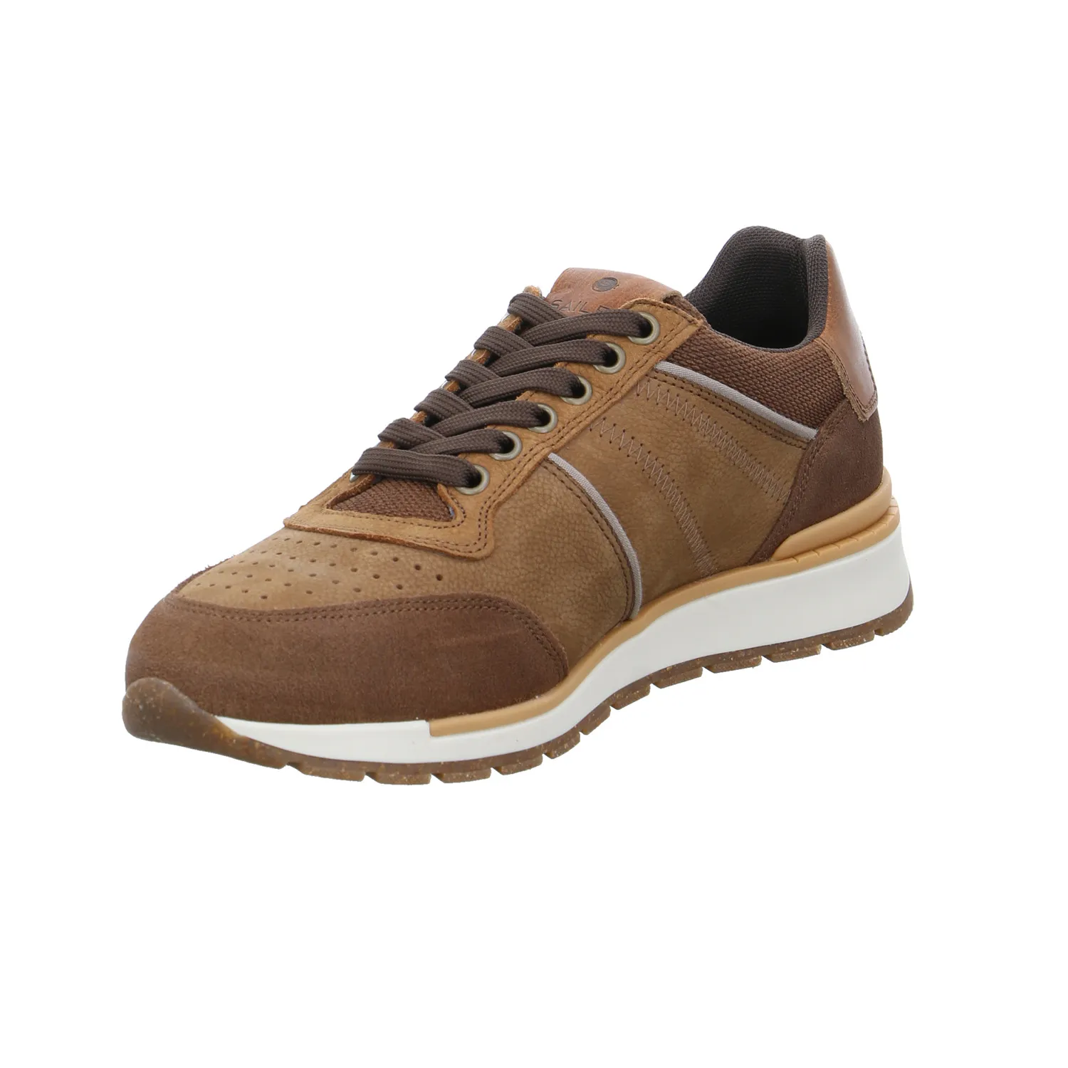 SAILER Halbschuhe Sneaker Cognac Leder