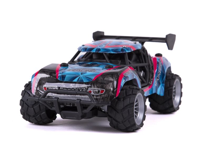 TEC-TOY Buggy Speed Racing Blau/Pink, 1:18 Akku-Betriebenes RC Auto für Kinder ab 6 Jahren