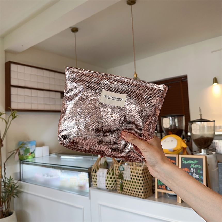Bitabis - Glitter make-uptas met letters en applicaties