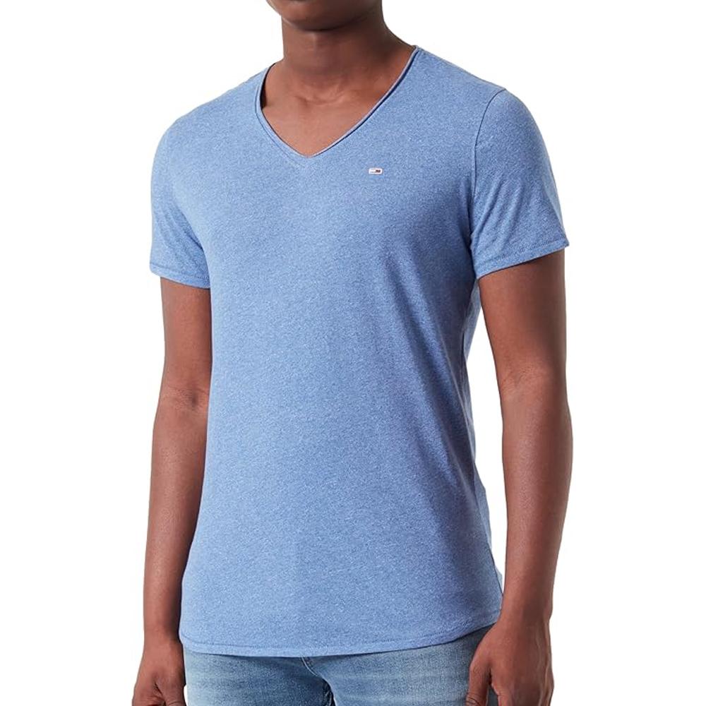 Tommy Hilfiger T-shirt Bleu Homme Tommy Hilfiger Jaspe