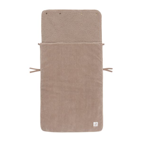 Jollein Voetenzak groep 0+ Cloudy Rib – Milky Coffee