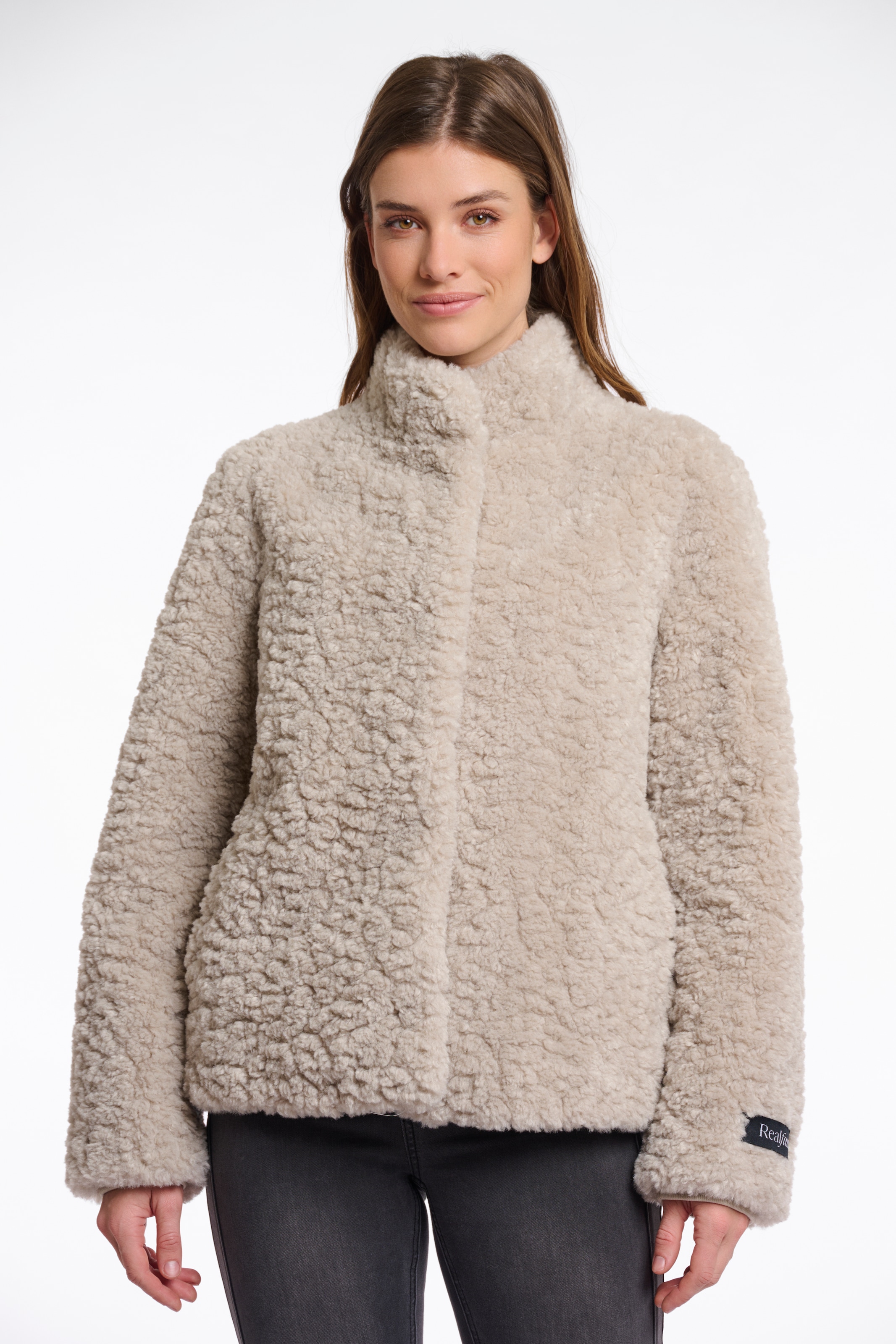 Rino & Pelle Kurzjacke »KION« ohne Kapuze in Fell-Optik