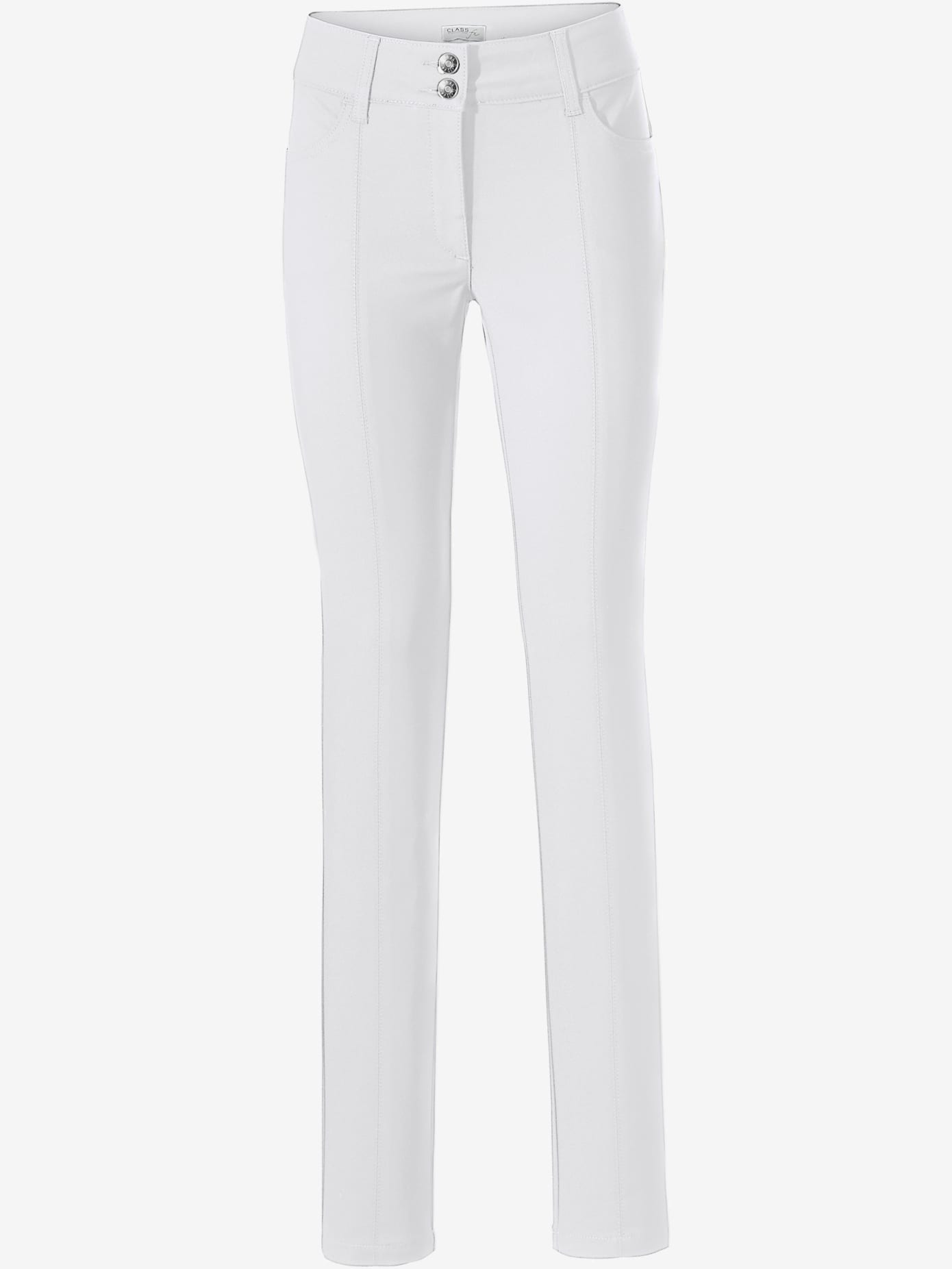 Pantalon effet ventre plat coupe skinny