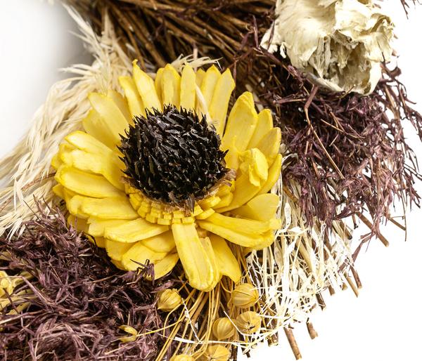 Dehner Kranz Sunflower, ca. Ø25 cm