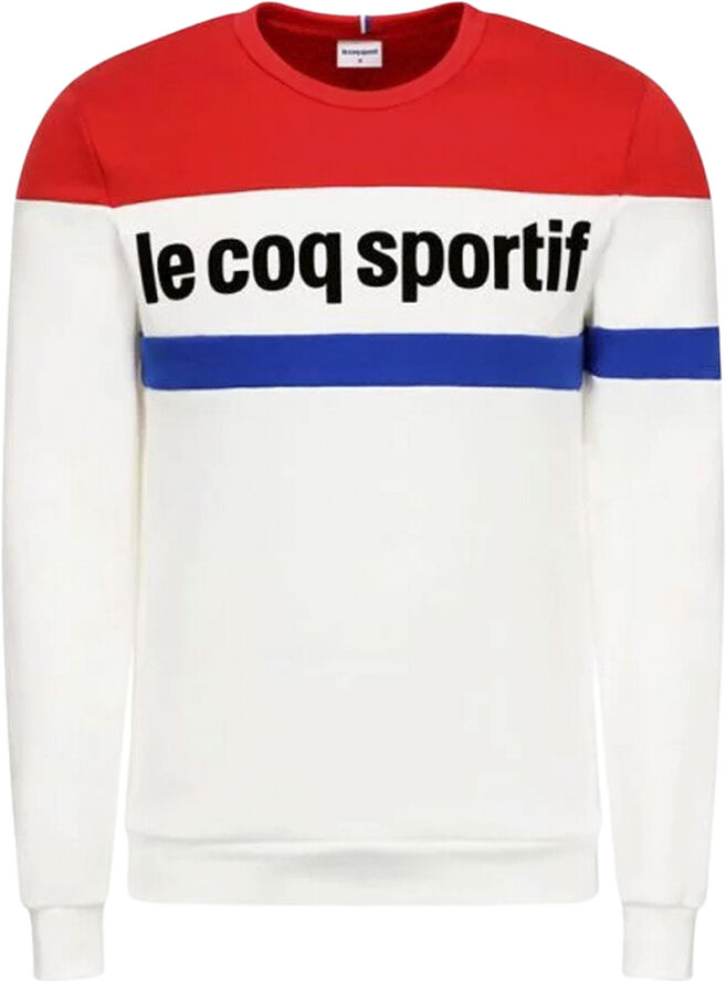 Le Coq Sportif Tri Crew Sweatshirt Hvid
