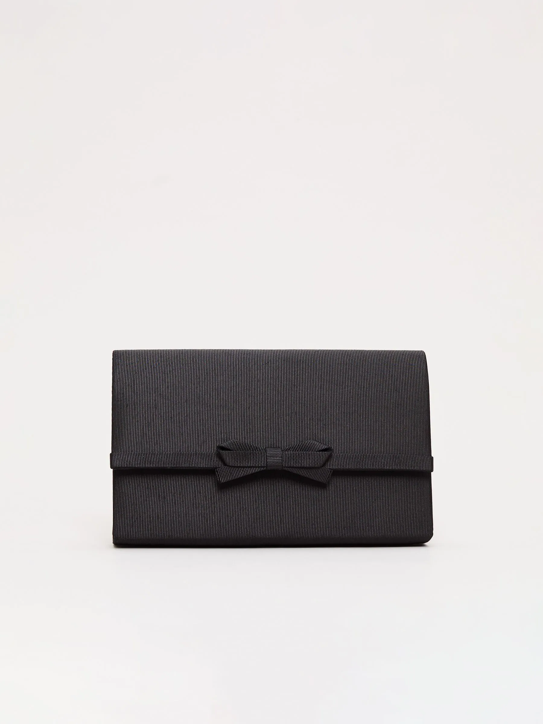 Phase Eight grosgrain clutch met strik