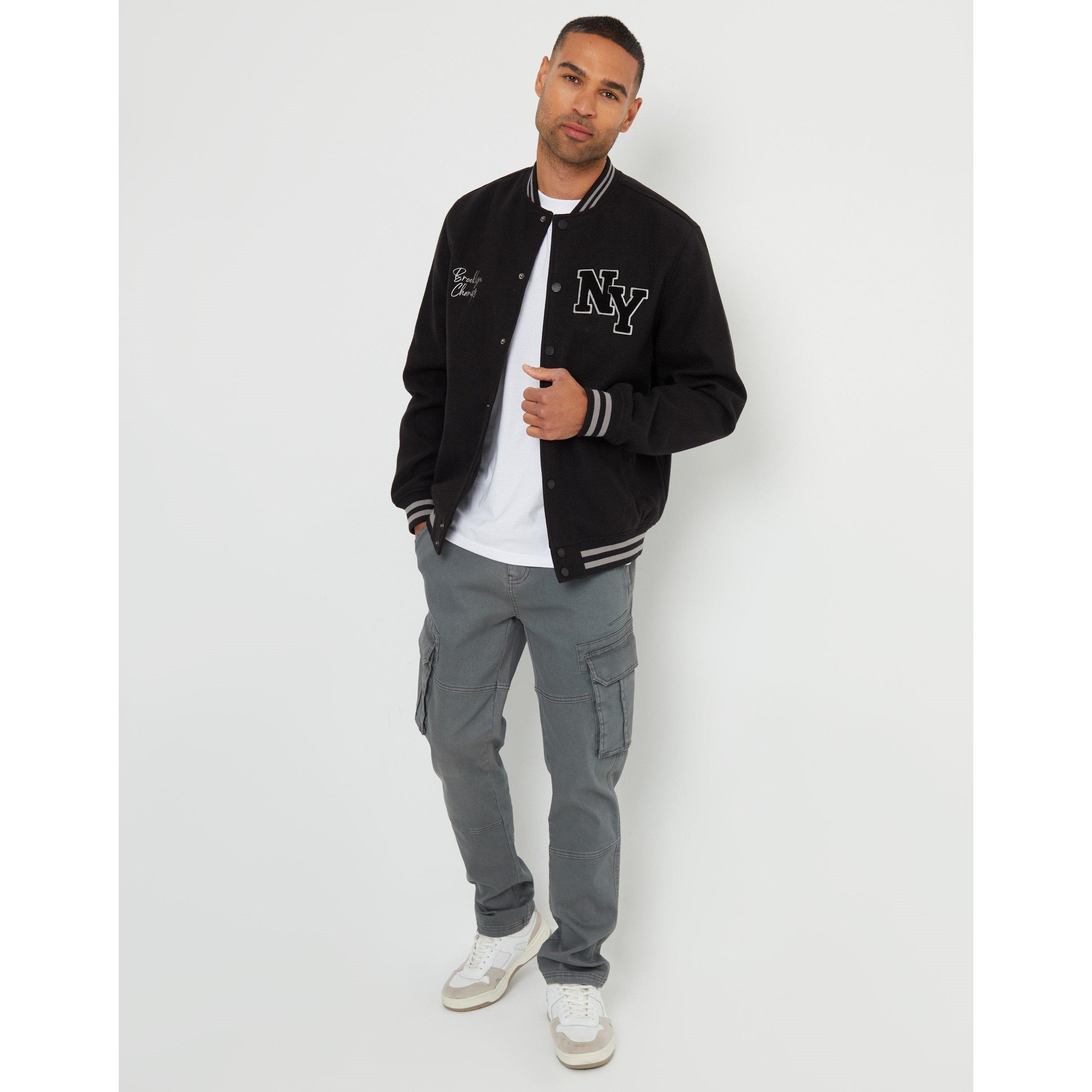 Threadbare TB Champ Varsity Bomber Jacket Mens
