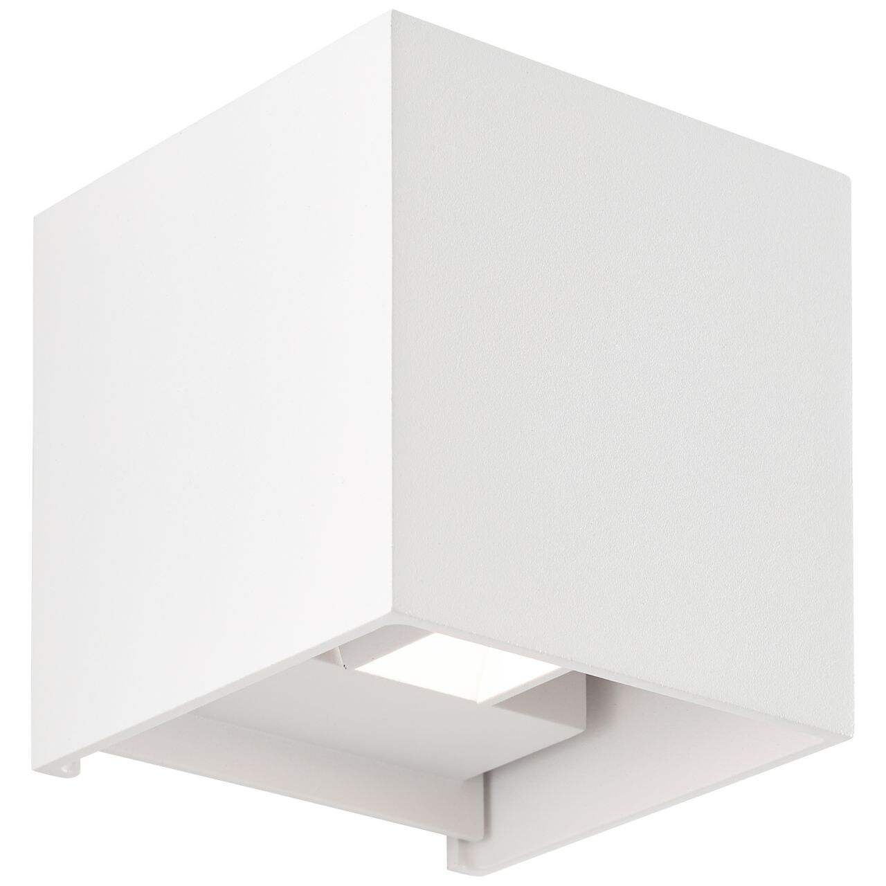 BRILLIANT Isak LED Außenwandleuchte weiß | 1x LED integriert, 7W LED integriert, (Lichtstrom: 500lm, Lichtfarbe: 3000K)