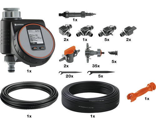 GARDENA Micro-Drip Startset Beet automatische bewateringsset (voor maximaal 35 planten) ten behoeve van UNICEF