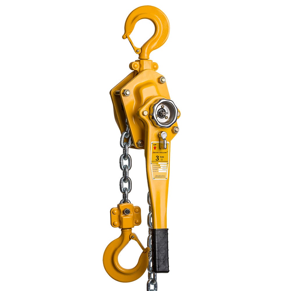 Delta Yellow Hefboomtakel, Hefvermogen 3,0 ton, Lengte 1,5 m
