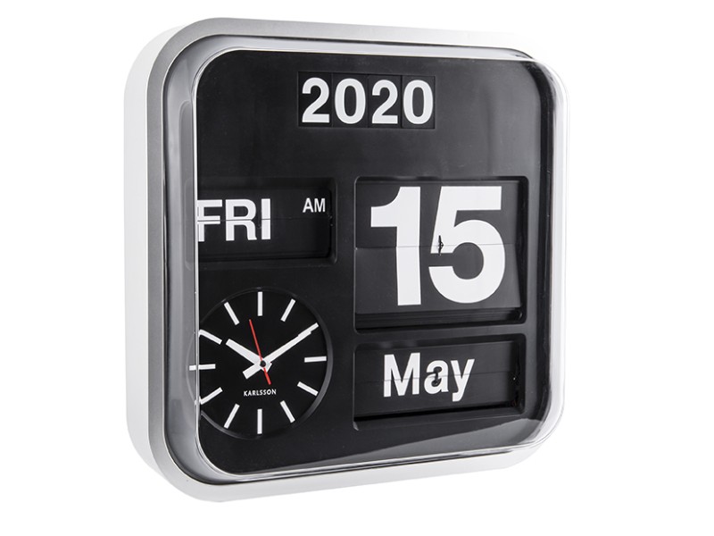 Wall Clock Big Flip KA4200 Black
