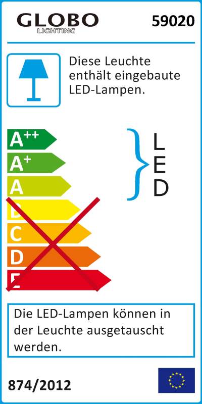 LED-Stehlampe - nickel - dimmbar