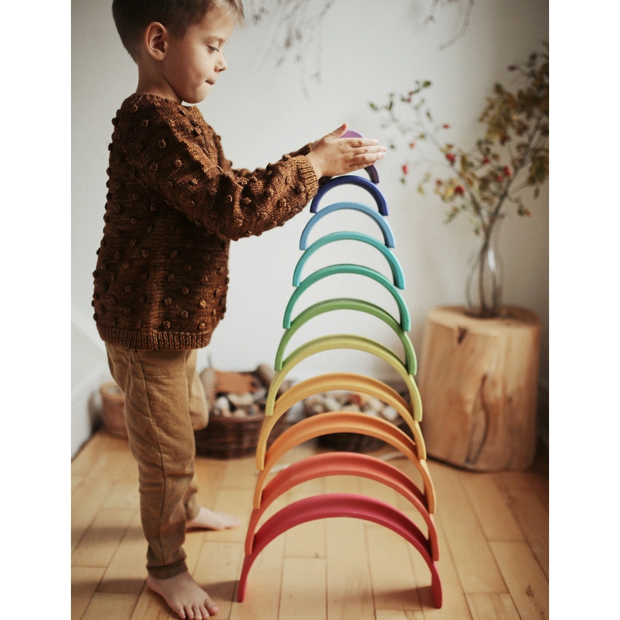 Kinderfeets® Arches Rainbow - Stapelbare Holzbögen