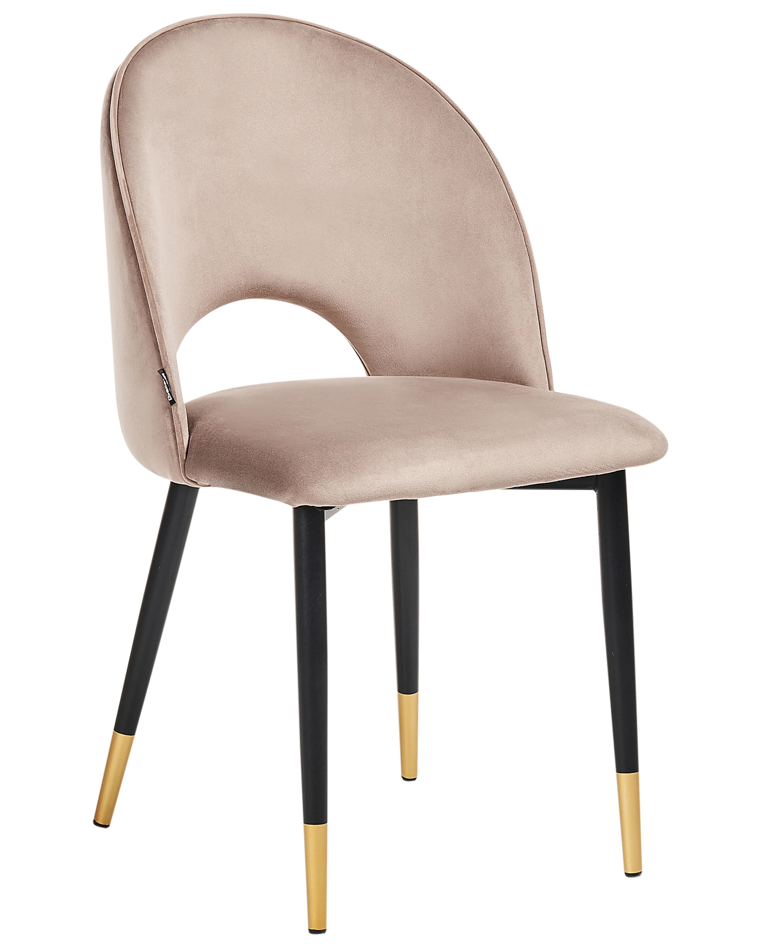Set van 2 eetkamerstoelen MAGALIA Fluweel Taupe