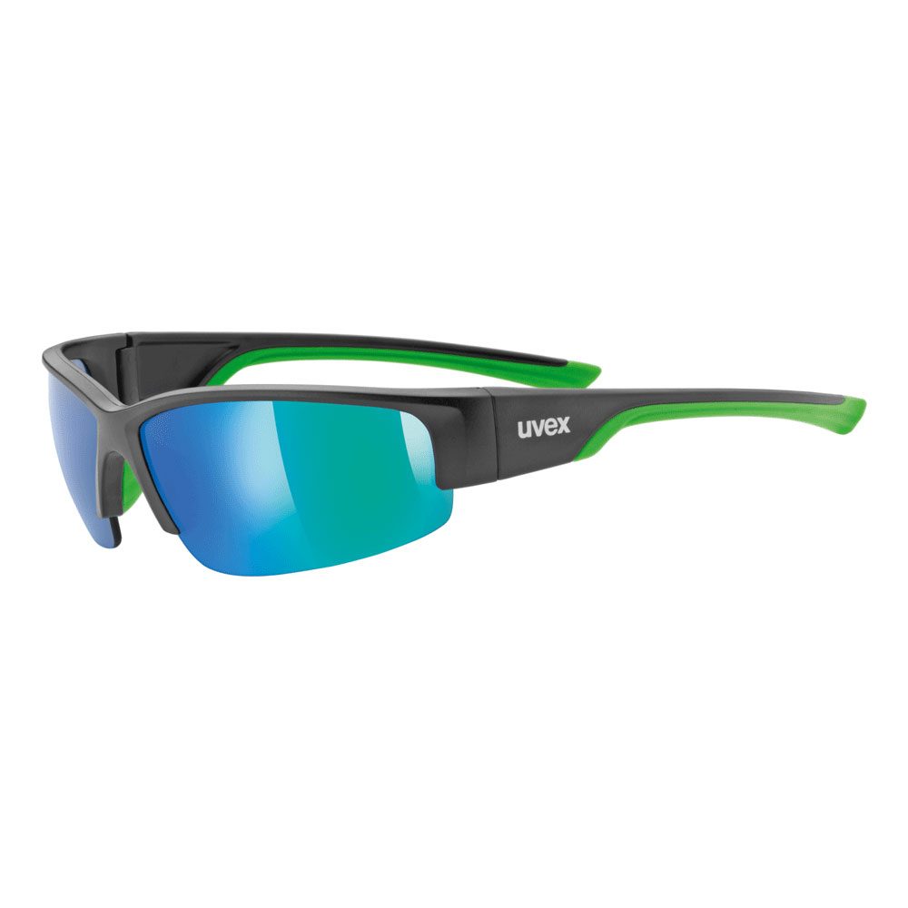 Uvex sportstyle 215 Sonnenbrille black mat green