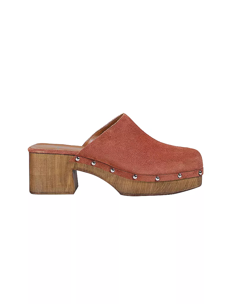 COPENHAGEN Pantoletten - Clogs SUEDE kupfer