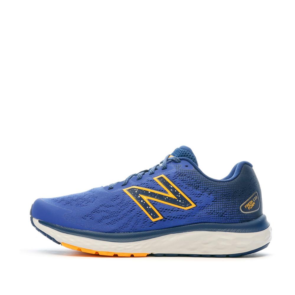 New Balance Chaussures de Running Bleu/Orange Homme New Balance 680v7