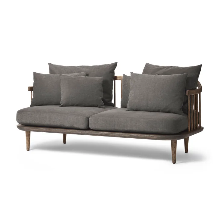 &Tradition - FLY 2-Sitzer Sofa SC2, Eiche geräuchert / Hot Madison (093)