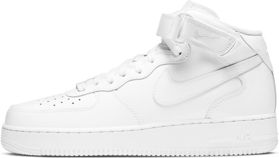 Nike Air Force 1 Mid basisschool Schoenen White Leer Textil Foot Locker